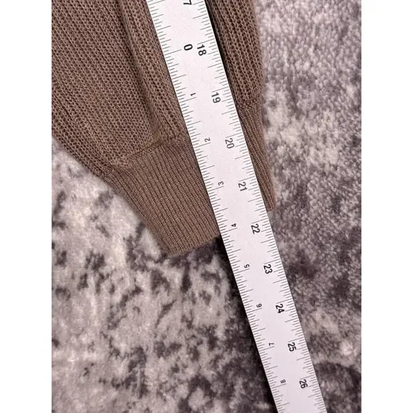 Free People Beach Picnic Sweater Dress Large Womens Brown - Picture 5 of 8